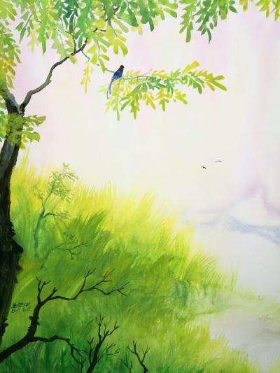 王征明日记-这些年我水意画的内容，如果以中国画种类来看有：花鸟、山水，如果以西画分类只有风景【图3】