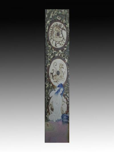 蔡国英日记-高温颜色釉陶瓷瓷板四条屏，喜欢陶瓷或喜欢我的作品的可以联系我，手机微信同号：13【图2】