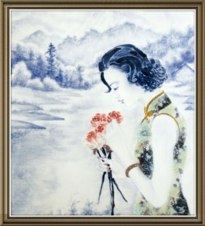 蔡国英日记-高温颜色釉陶瓷作品《梦玫瑰》【图1】
