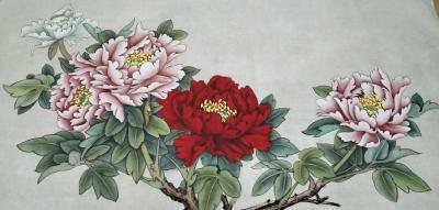刘安同日记-刚刚画好的花开富贵【图1】