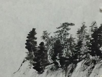 刘传军日记-191号作品，墨稿创作中，装裱后高1.1米长3米。【图2】