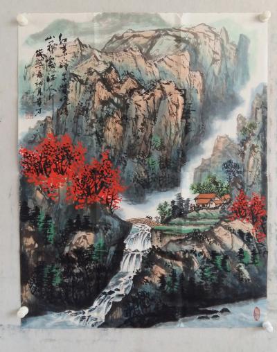 许贵才日记-中国优秀山水画画家许贵才作品！【图1】