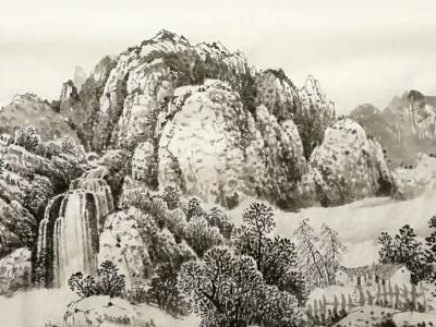 陈庆明日记-巨幅山水国画《富美家国》绘制过程，陈庆明【图3】