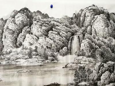 陈庆明日记-巨幅山水国画《富美家国》绘制过程，陈庆明【图4】