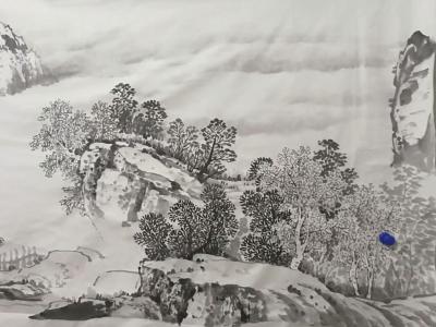 陈庆明日记-巨幅山水国画《江山万里图》，绘制过程，陈庆明【图2】