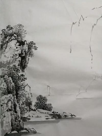 陈庆明日记-巨幅山水国画《江山万里图》，绘制过程，陈庆明【图4】