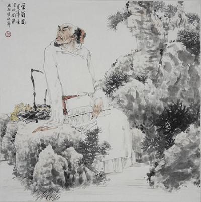 赵国毅日记-华人频道推荐 | 著名国画家赵国毅教授的人物画【图1】