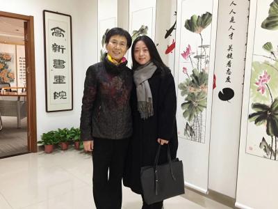 刘晓宁生活-高新书画院，与孙院长一见如故，她一直强调要踏实做事，欣赏这种做法，花香蝶自来，经【图6】