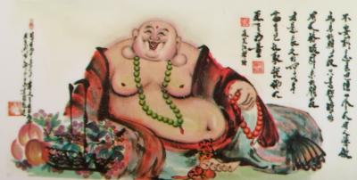 尚建国生活-从京城来的何总请了六幅中华大自在弥勒佛佛画，他开心我也开心！【图6】