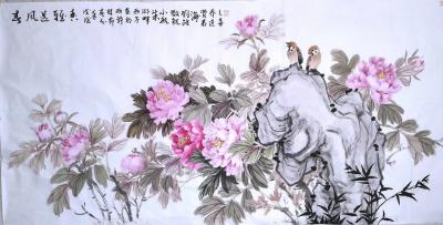 郭雨铮日记-郭雨铮国画作品《春风送雅香》【图1】