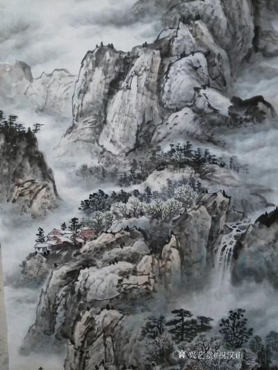 祝汉山日记-《牧牛富居图》，140×70，祝汉山国画作品【图4】