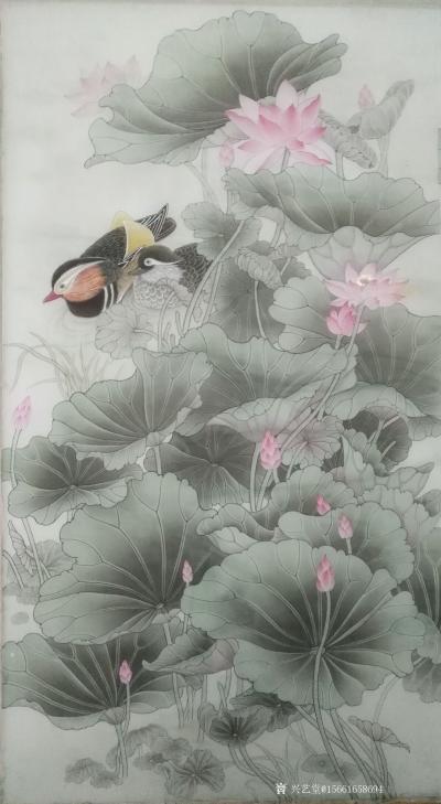 王嵩淼日记-这三幅画是《生生不息》系列作品，这是我到大自然中去观察荷花的最后创作出的系列作品【图2】