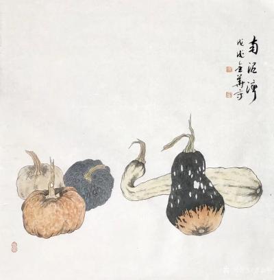 曹金华日记-曹金华，《南泥湾》，69×69【图1】
