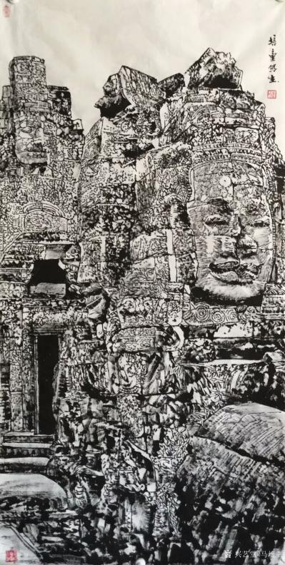 马培童日记-九，“佛法无边，佛在我心”
  柬埔寨的人民是信佛之国，吴哥石窟四面佛像，我爱【图3】