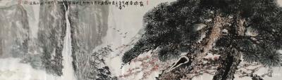 叶仲桥日记-《高山流水遇知音》,韩国归来画了几张松树，以有一张丈二尺整纸收藏在市博物馆，欢迎【图3】
