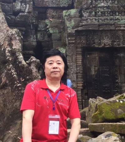马培童日记-十“心与物合，笔与神会”，
  我在柬埔寨吴哥窟写生 ，将客观景物纳入胸中，不【图1】