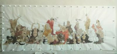 谷风日记-国画人物画，《十八罗汉》，创作中。先睹为快，欢迎点评。
谷风【图1】