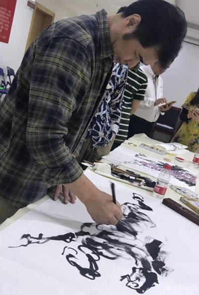 阎敏生活-4月25日，举行了宝安区美术家协会沙井分会2018年“春季书画笔会”，
一、主【图2】