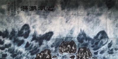 梅丽琼日记-我和大海画家杨建华老师合作作品《千古风流》《激情岁月》《沧海横流》《大潮赋》《心【图6】
