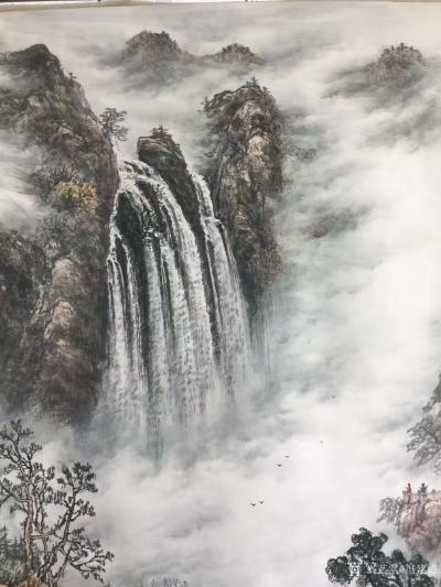 冯建德日记-庐山瀑布写生创作。路在自己脚下，只有自己强大才是唯一的出路。我喜欢结交有远大志向【图2】