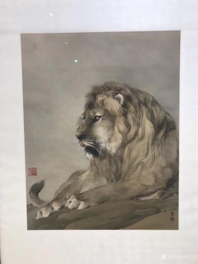石广生收藏-观何香凝先生的画作，不论是山水画还是花鸟画，给人留下印象最深的还是狮子和老虎。似【图1】