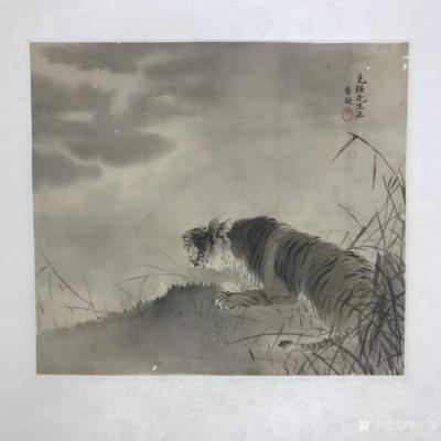 石广生收藏-观何香凝先生的画作，不论是山水画还是花鸟画，给人留下印象最深的还是狮子和老虎。似【图2】