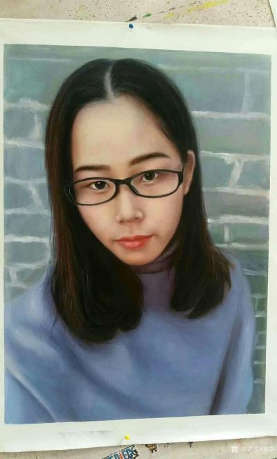 黎群日记-美女肖像油画:青春那么美好，值得画下来做留念，欢迎来图（照片也可以）订制。【图3】