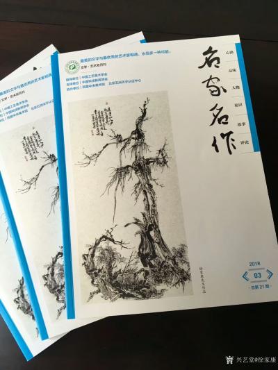 徐家康荣誉-山西省作家协会主办的《名家名作》双月刊2018 年第3期已经出版，封面是我的作品【图1】