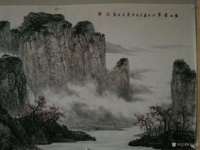 于立江日记-国画山水画八尺新作《春山叠翠》，
  中国画传统的东西，如果不进入这个源流里面【图2】