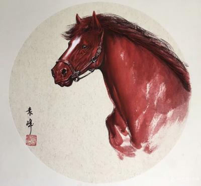 袁峰日记-国画动物画马《王者风范》，请欣赏。
  分享人这一辈子，最开心的一件事，就是遇【图2】