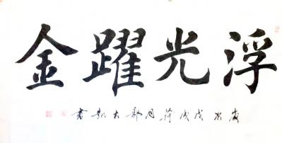 郭大凯日记-大凯书法作品欣赏《家和万事兴》《浮光跃金》《黄梅时节家家雨，青草池塘处处蛙，有约【图2】
