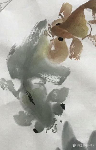 冯增木日记-近期创作的国画小品《同乐》，《金玉满堂》，《乐无涯》，尺寸斗方60x60cm。【图4】