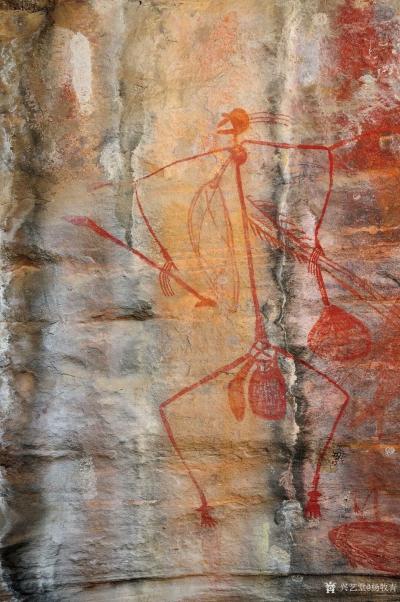 杨牧青日记-澳大利亚的卡卡杜国家公园中有多处古老的原住民岩画，记录了先民的狩猎、宗教等方方面【图4】