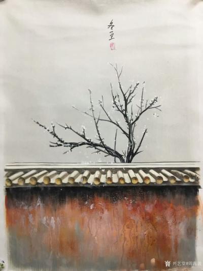 周海波日记-纯手绘油画风景《24节气》系列作品，尺寸大小50x70cm，整套一共24幅作品，【图4】