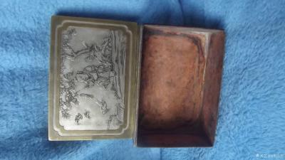 荆古轩收藏-我收藏的文房多面浅雕铜盒，它是前人高士心怀古意的表达和珍玩赏品。【图11】