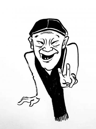 刘晓宁收藏-可耐滴老爷子。越来越多的人喜欢在名片和标志上用漫画来表现了。【图1】