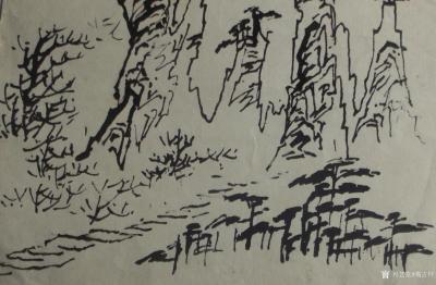 荆古轩日记-荆门书画——尹峰1988年到湖南张家界写生画稿。近日我在整理材料中找到了三十年前【图3】