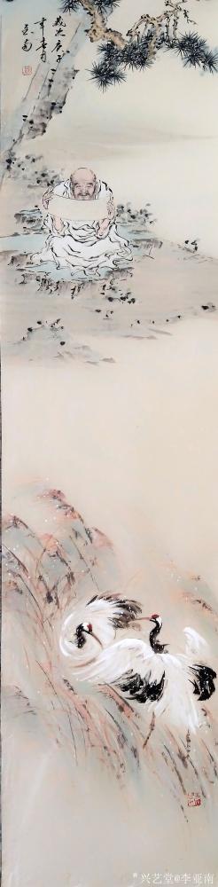 李亚南日记-李亚南书画工作室作品
罗汉四条屏  尺寸  140cmx35cmx4【图5】