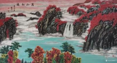 崔宁收藏-国画彩墨山水画《万山红遍》庚子年崔宁作品。
 这是去年答应一个求画朋友的。今年【图1】