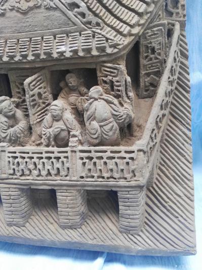 荆古轩收藏-荆门收藏——清代早期人物老砖雕欣赏。【图3】