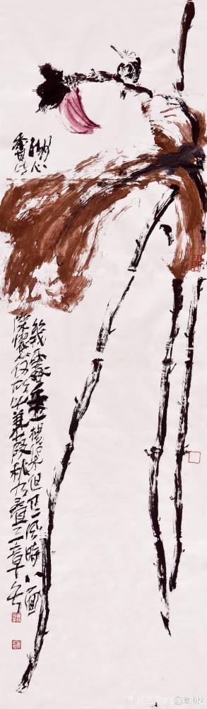 鉴藏文化收藏-崔大有，原名崔启仲，号石缶。生于1991年，江苏徐州沛县人。姑且称之为青年画家。【图24】