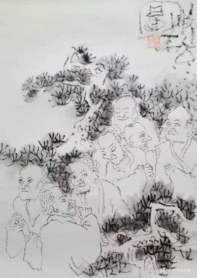 刘晓宁收藏-画友照心的画，很有古意，喜欢。他分享的只有自己的生活和画，不曾见他混圈子，也不曾【图3】