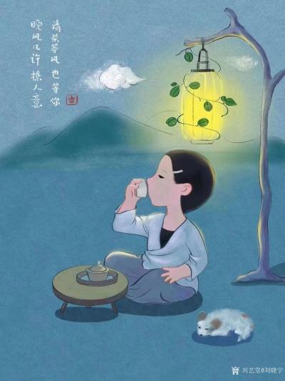 刘晓宁日记-香香治愈系插画：《天气这么热，蹭热度要适度，别被烤糊了，安静的做个吃瓜群众也挺好【图3】